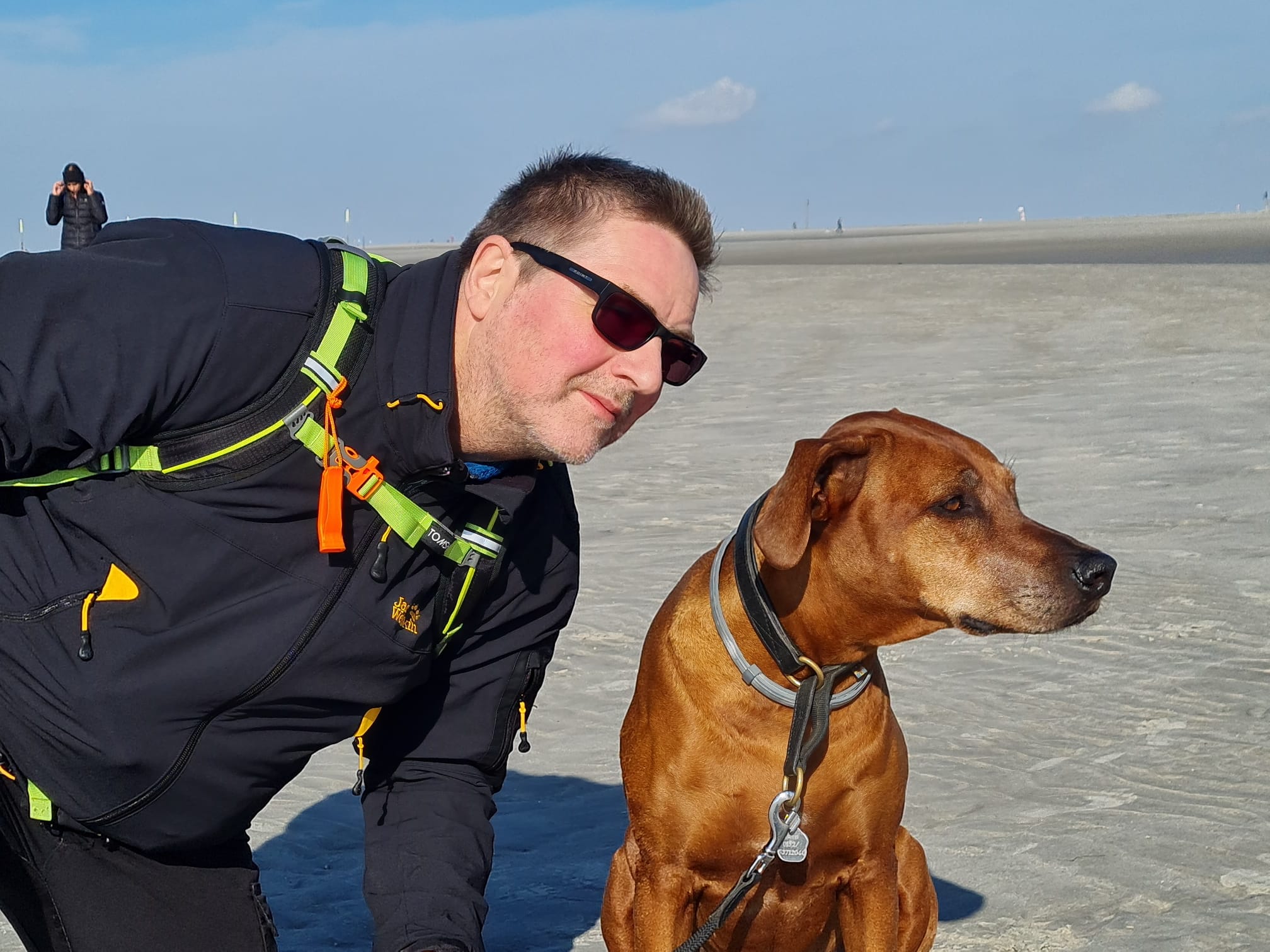 Stefan Pfeng mit Hund Aden 